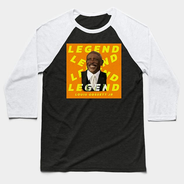 Louis Gossett Jr - Retro Vintage Baseball T-Shirt by DERY RC